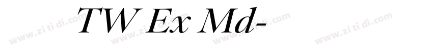 有愛圓體 TW Ex Md字体转换